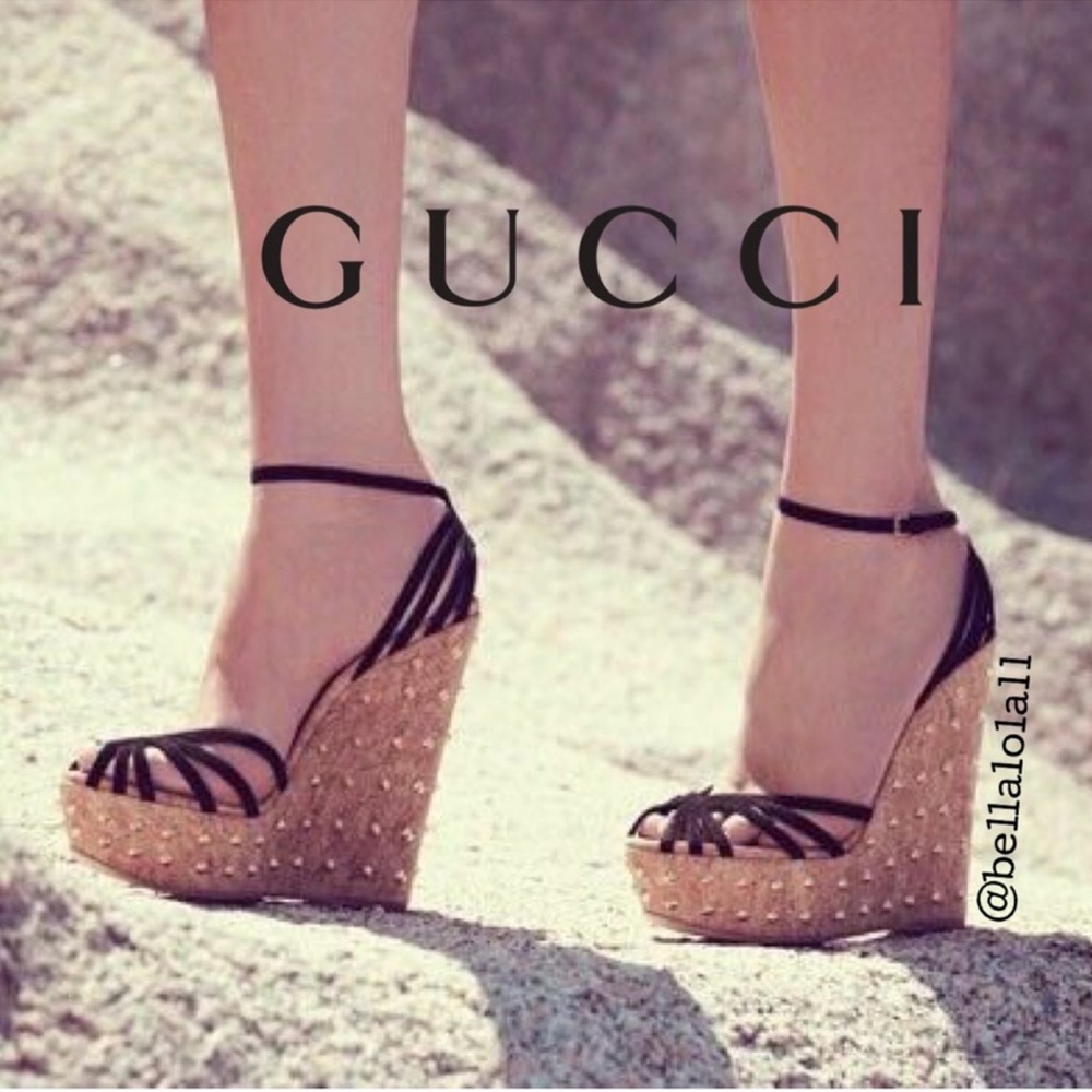 AUTHENTIC GUCCI WEDGES - Picture 3 of 16